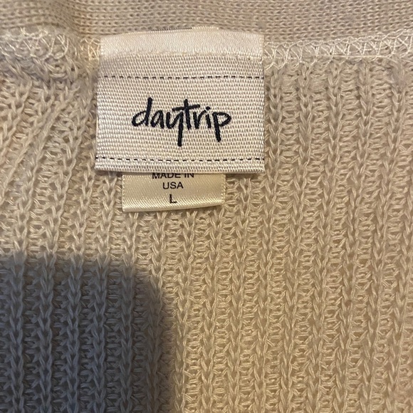 Daytrip Light Tan Open-Front Cardigan - Picture 2 of 2